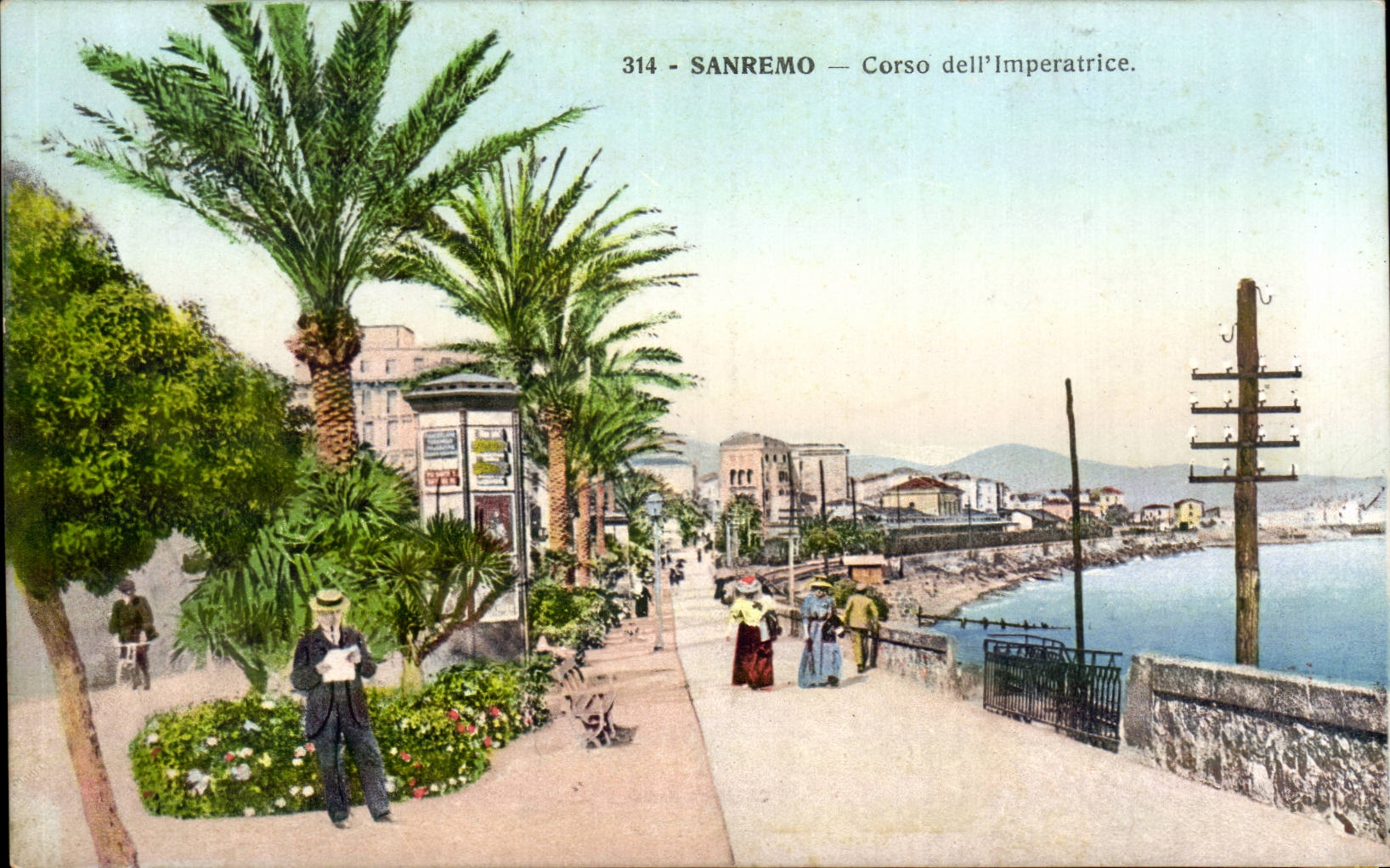 CPA Italie Italia San Remo Corso dell Imperatrice