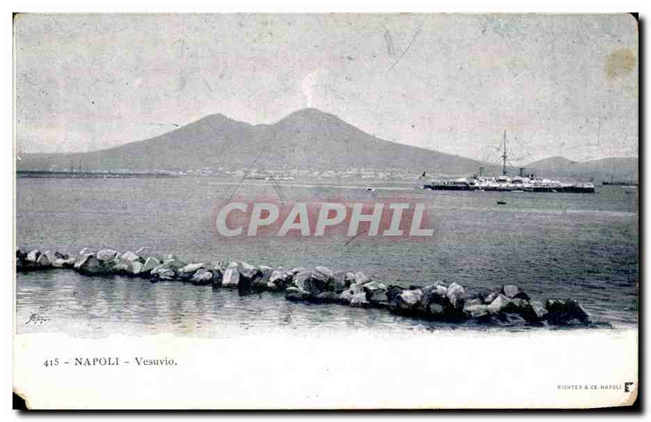 CPA Italie Italia Napoli Vesuvio