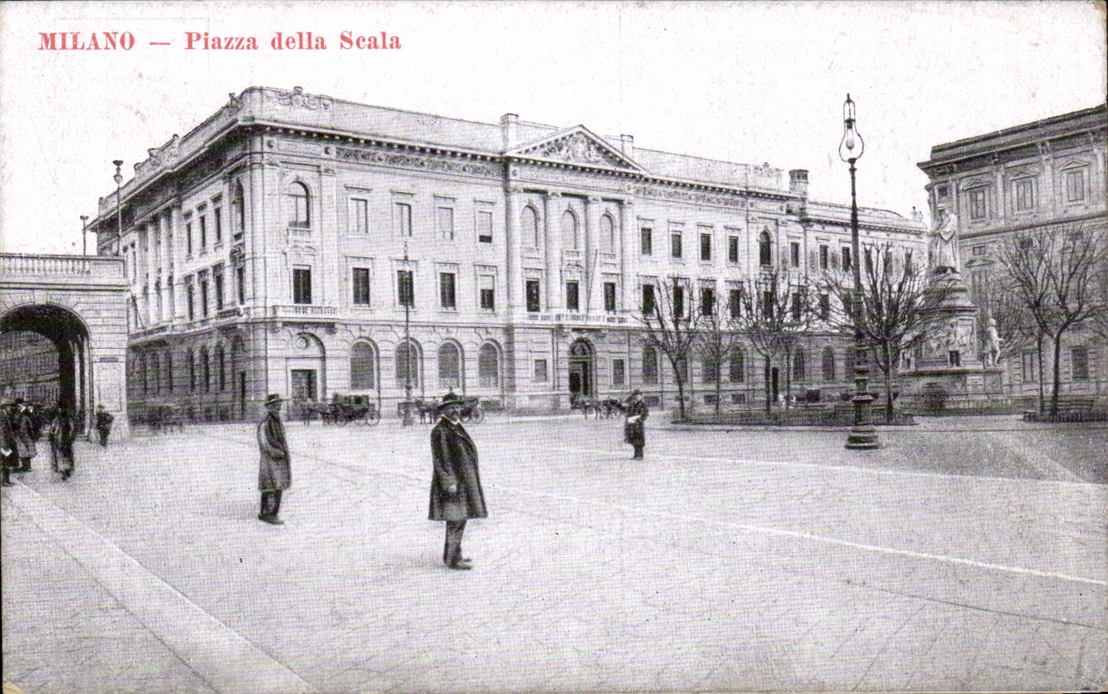 CPA Italie Italia Milano Piazza della Scala