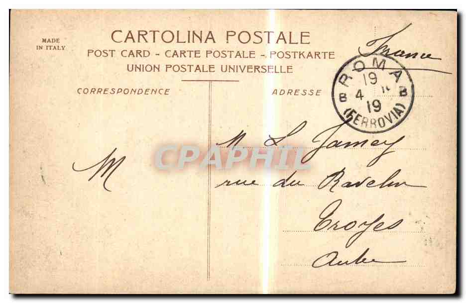 Italia - Italie - Italy - Roma - Rome - Foro Traiano - CPA  — Rückseite
