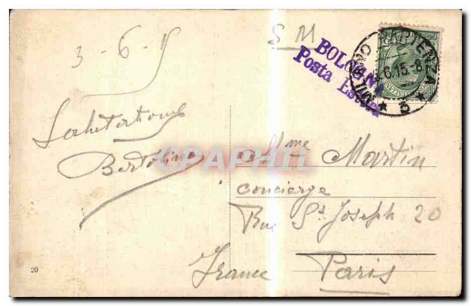 Italia - Italie - Italy - Milano - Milan - CPA  — Rückseite