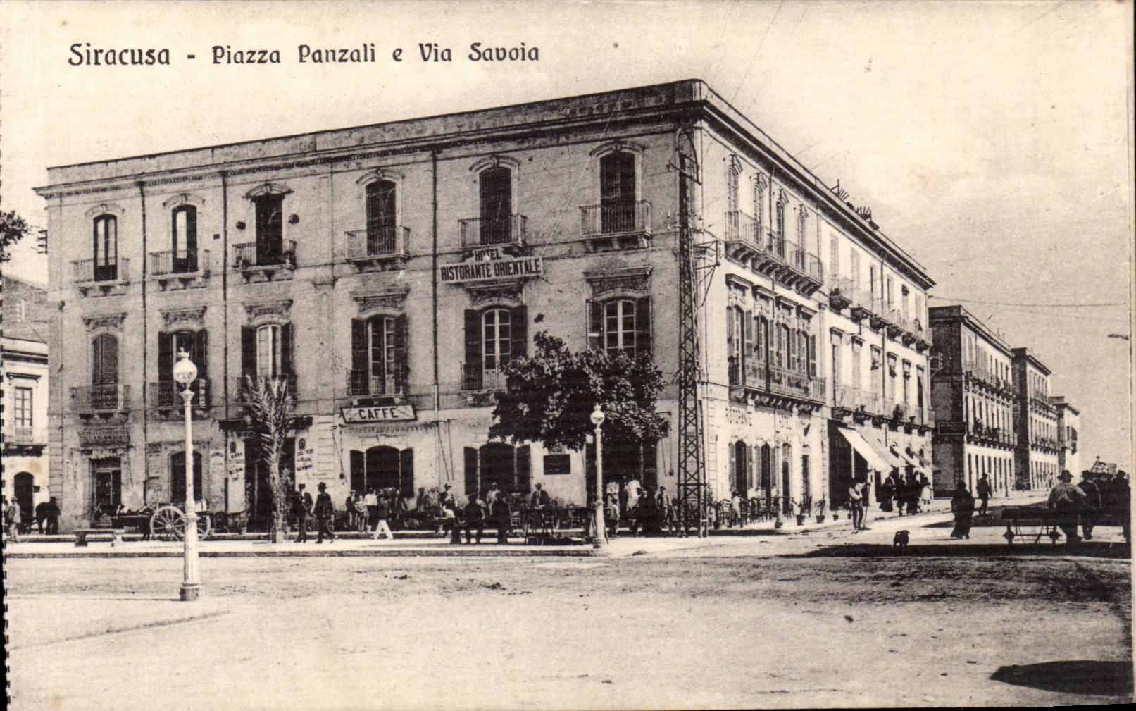 Italia - Italie - Italy - SIracusa - Piazza Panzali - Via Savoia - CPA 