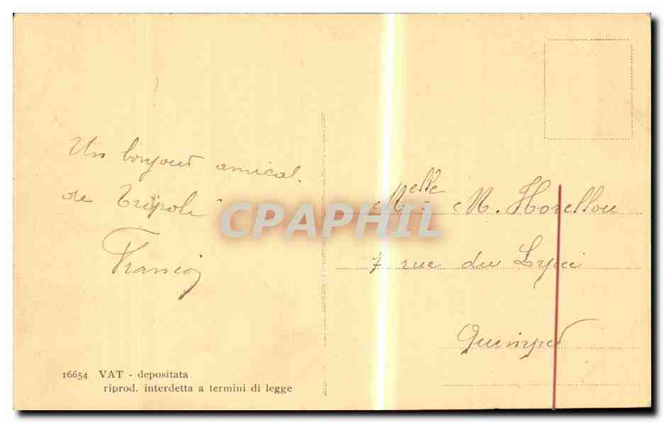 Italia - Italie - Italy - Tripoli - Panorama - CPA  — Rückseite