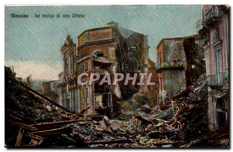 Italia - Italie - Italy - Messina - Le rovine di una Chiesa - CPA 