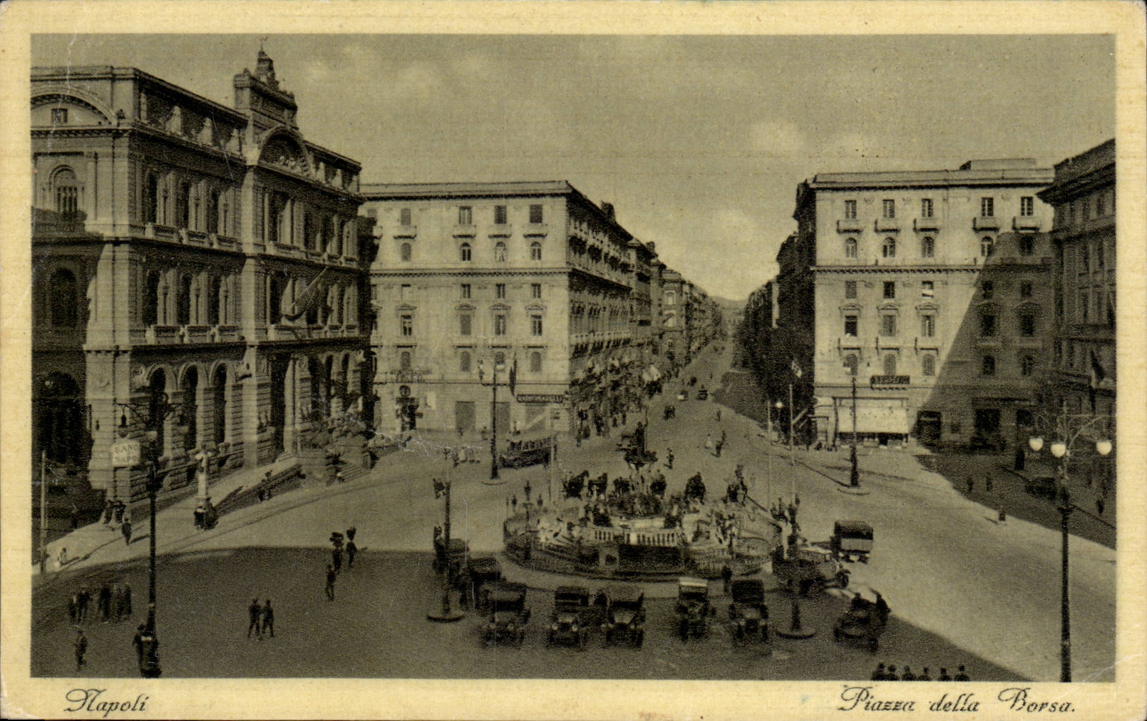 Italie - Italia - Italy - Napoli - Naples - Piazza della Borsa - CPA 