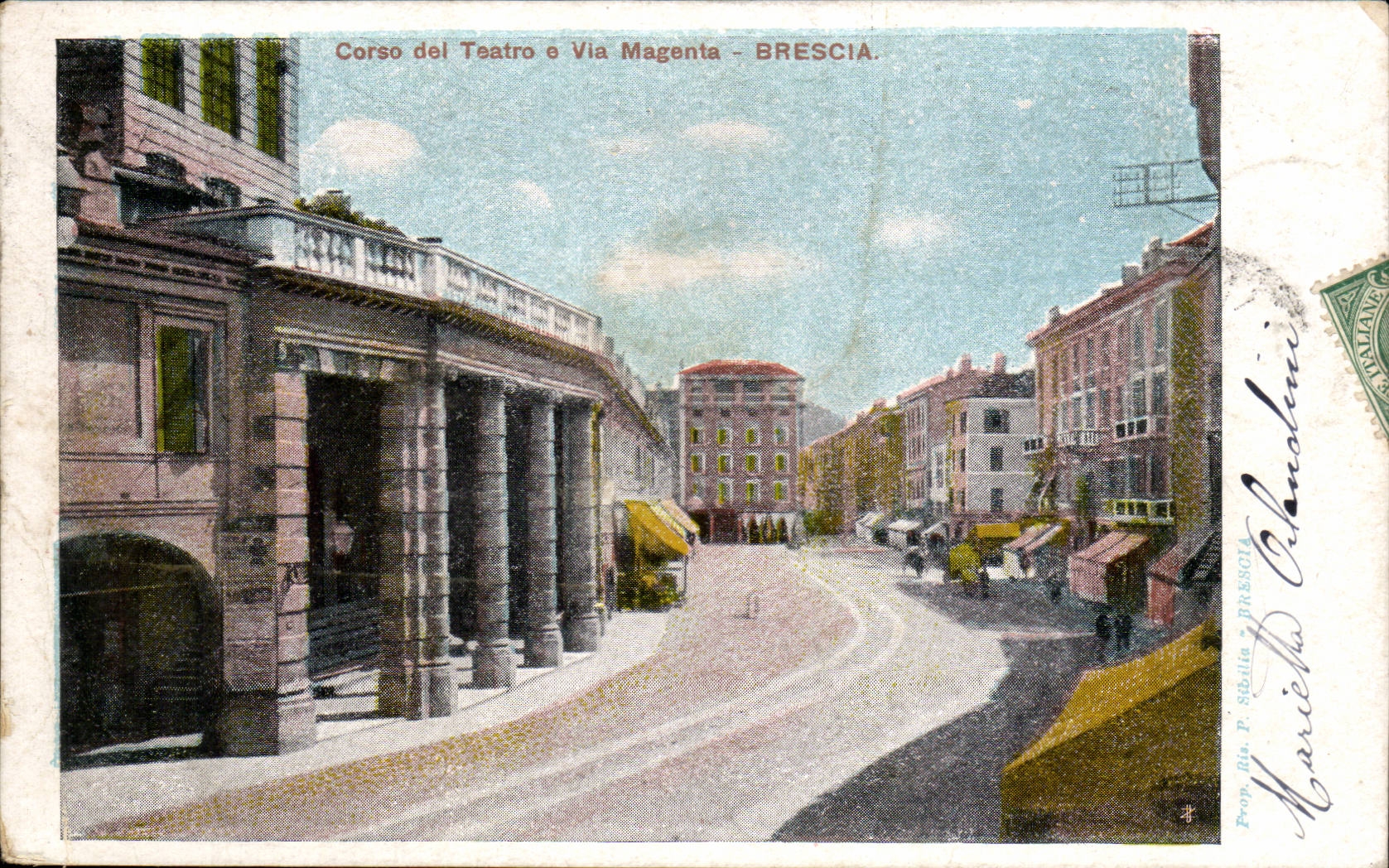 Italie - Italia - Italy - Brescia - Via Magneta - Corso del Teatro - CPA 
