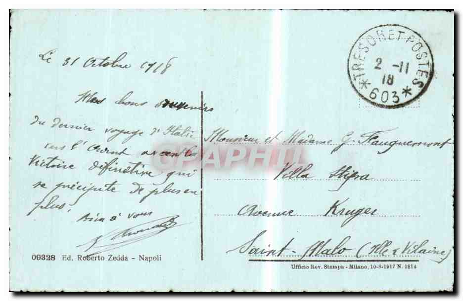 Italie - Italie - Italy - Napoli - Naples - Corso Umberto - Via Guglielmo - CPA  — Verso