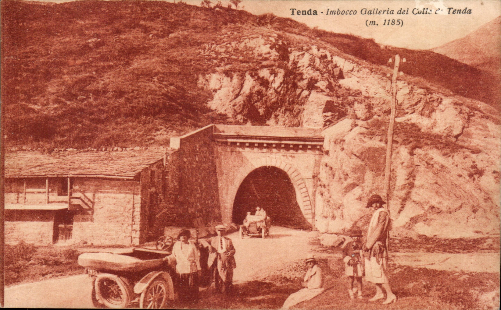 Italia - Italy - Italie - Tenda - Imbocco Galleria CPA 