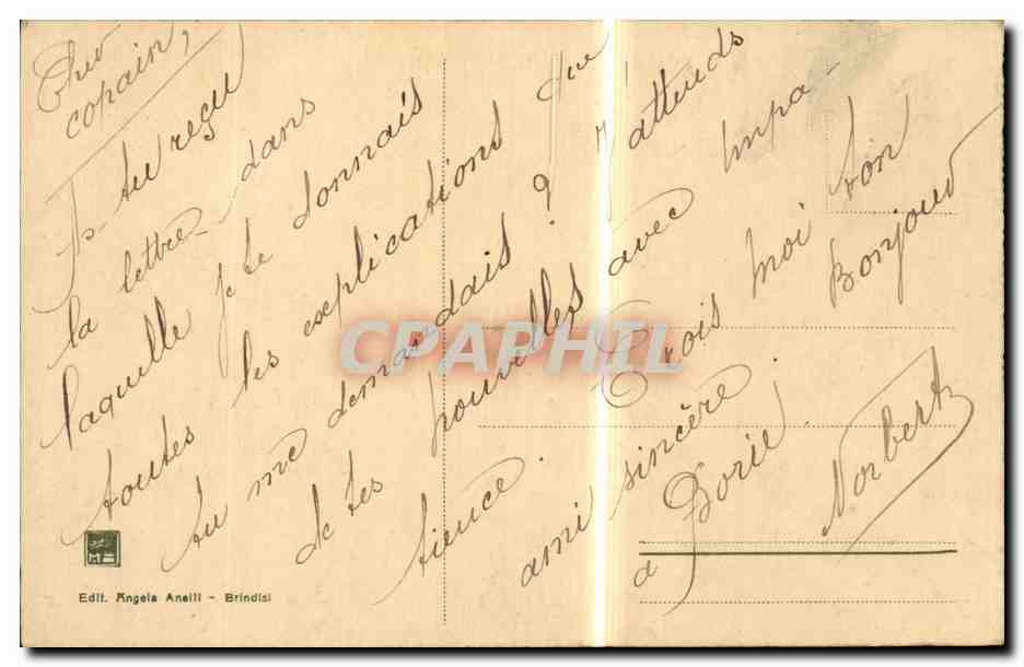 Italia - Italy - Italie - Brindisi - Porta Mesagna e Torrione Carlo V CPA  — Rückseite