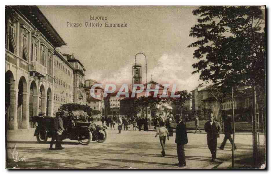 Italia - Italy - Italie - Livorno - Piazza Vittorio Emanuele CPA 
