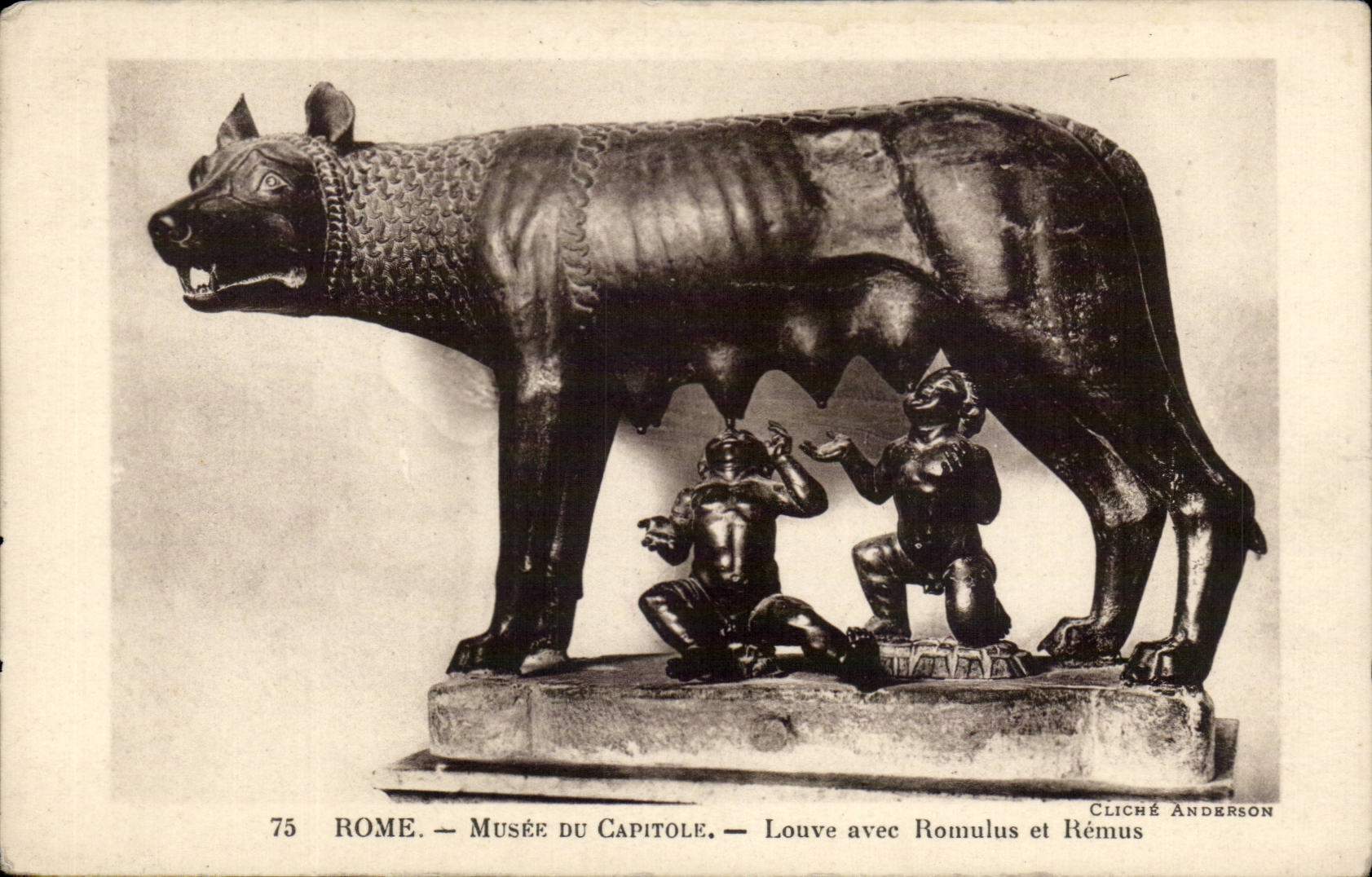Italia - Italy - Italie - Rome - Roma - Musee du Capitole - Louve evec Romulus et Remus - CPA 
