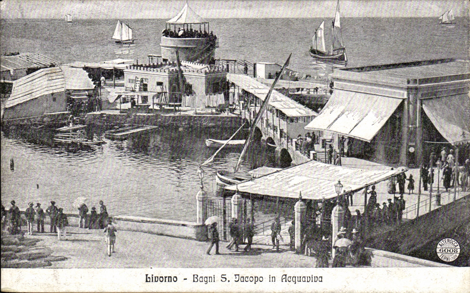 Italia - Italy - Italie - Livorno - Bagni S Jacopa - CPA 