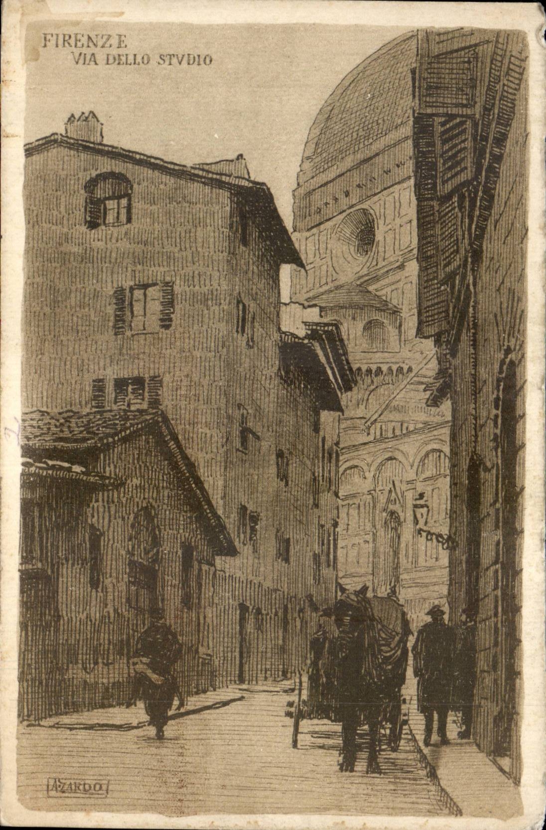 Italia - Italie - Italy - Firenze - Florence - Via Dello - CPA 