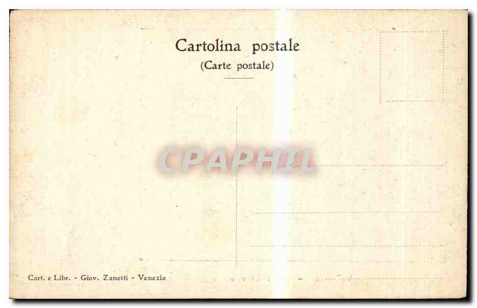 Italia - Italie - Italy - Venice - Venezia - Canal Grande - CPA  — Rückseite