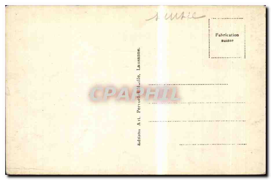 Suisse - Schweiz - Morge - Vue Generale et les Apes - CPA  — Rückseite
