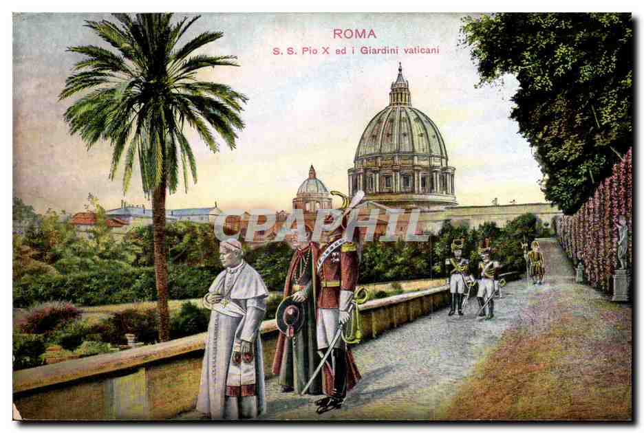 Italia - Italie - Italy - Rome - Roma - S S Pio X ed i Giardini vaticani - CPA 