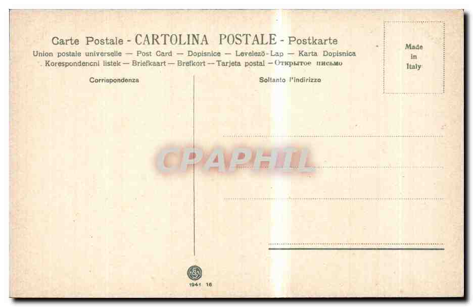 Italia - Italie - Italy - Milano - Milan - Colonna di S Lorenzo - CPA  — Rückseite