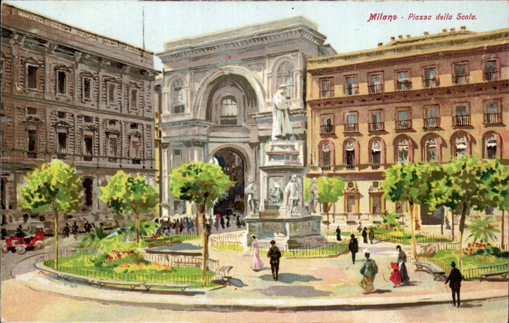 Italia - Italie - Italy - Milano - Milan - Piazzo della Scala - CPA 