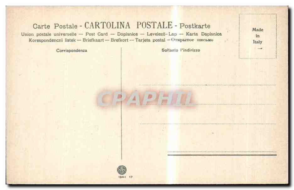 Italia - Italie - Italy - Milano - Milan - Chiesa di S Maria della Grazie - CPA  — Rückseite