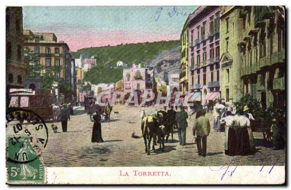Italia - Italie - Italy - Napoli - Naples - Saluti - La Torretta - CPA 