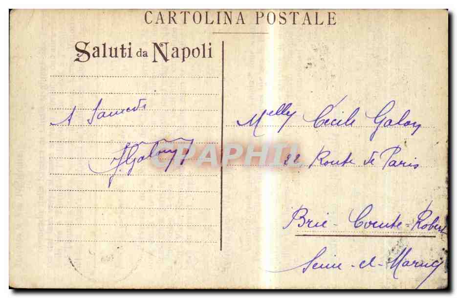 Italia - Italie - Italy - Napoli - Naples - Saluti - La Torretta - CPA  — Verso