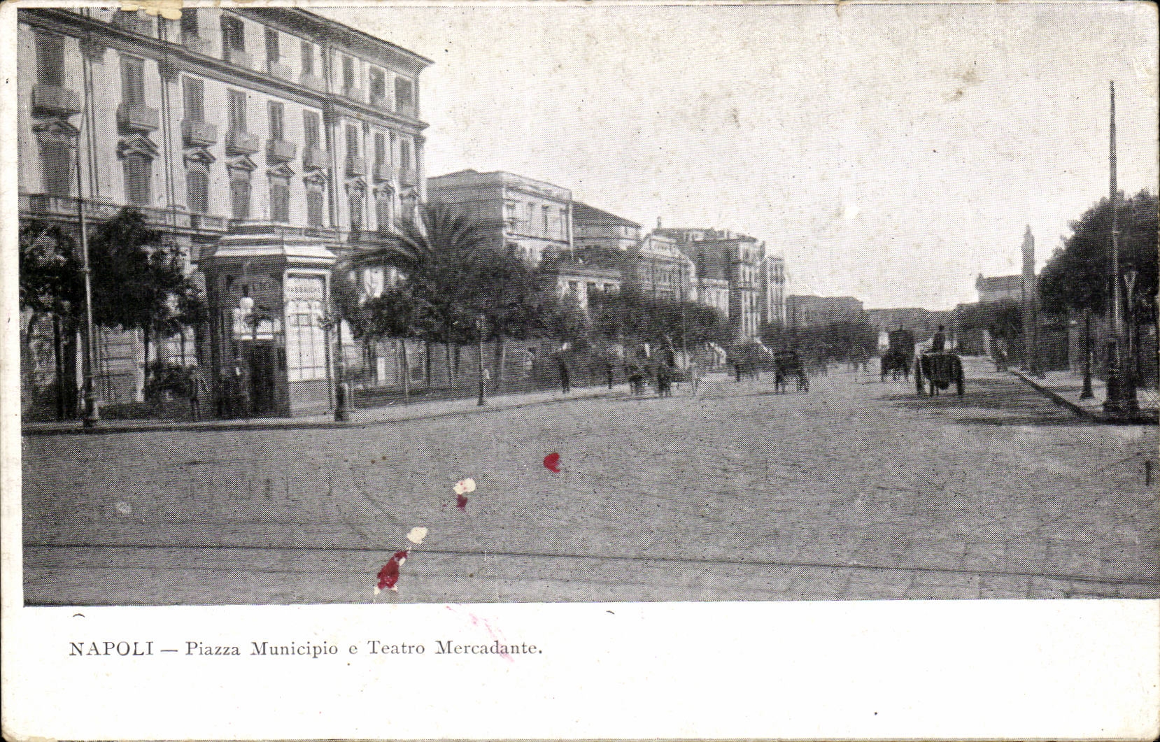 Italie - Italia - Italy - Napoli - Naples - Piazza Municipio e Teatro - CPA 