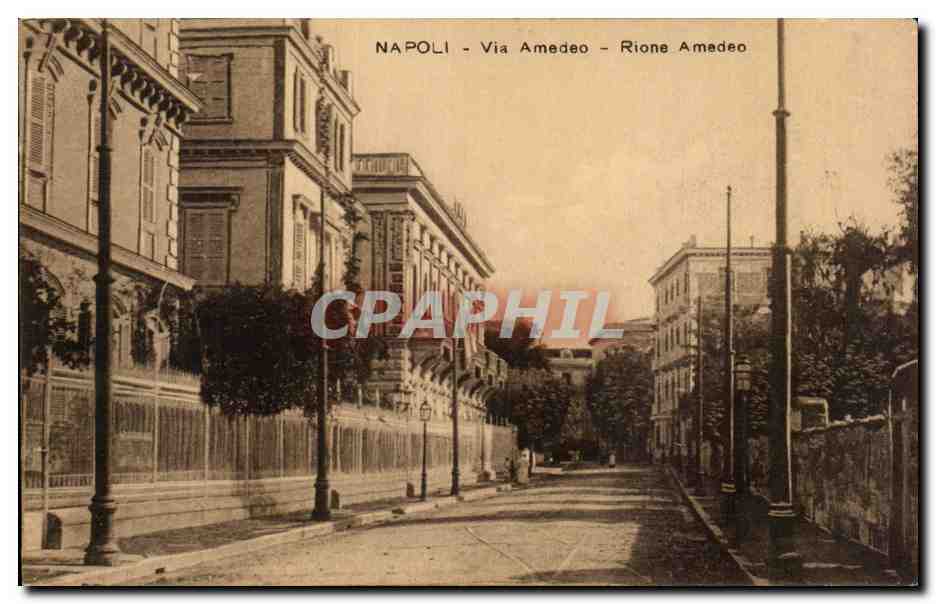 Italia - Italie - Italy - Naples - Napoli - Via Amedeo - Rione - CPA 