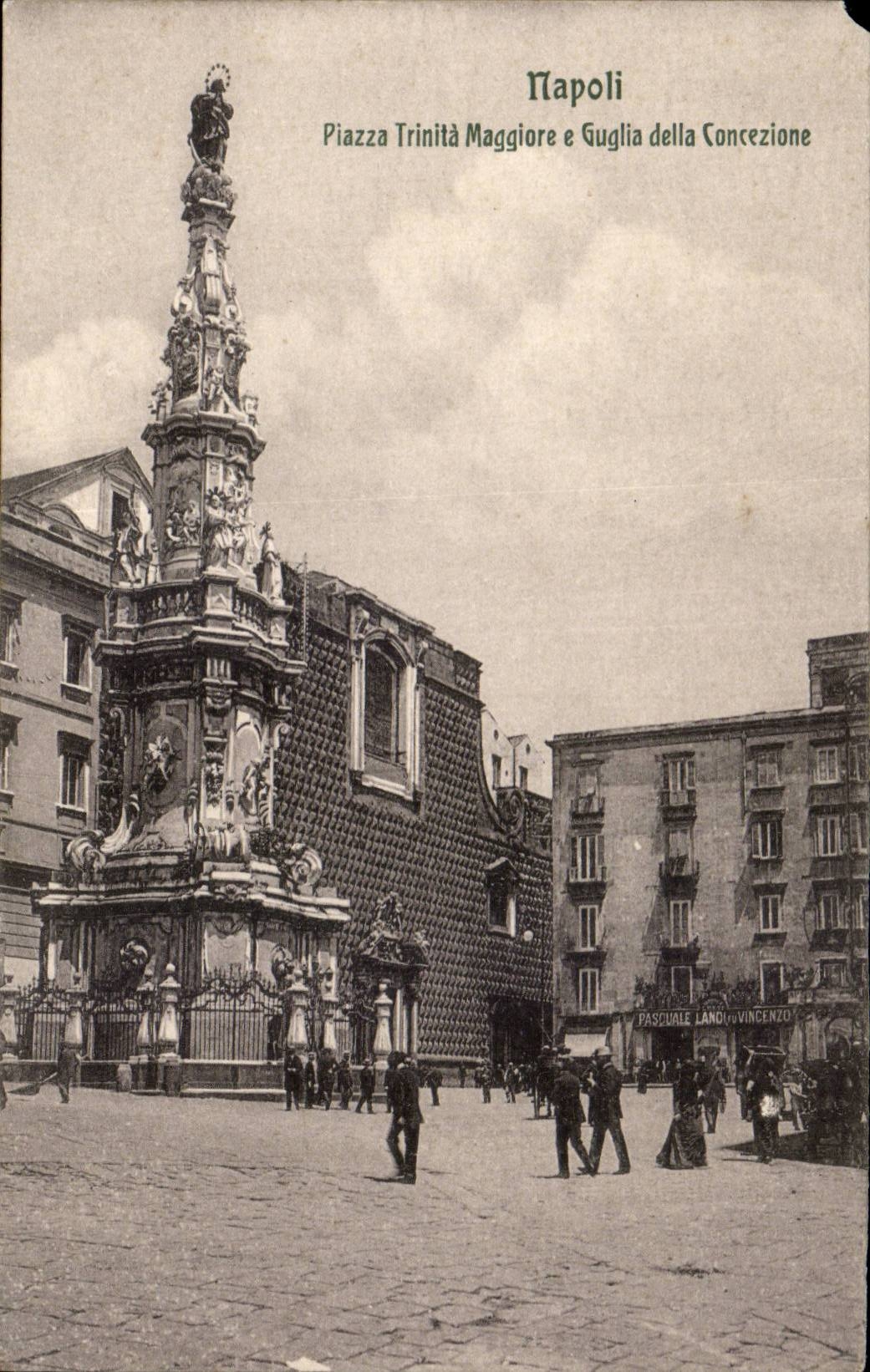 Italia - Italie - Italy - Naples - Napoli - Piazza Trinita Maggiore - CPA 