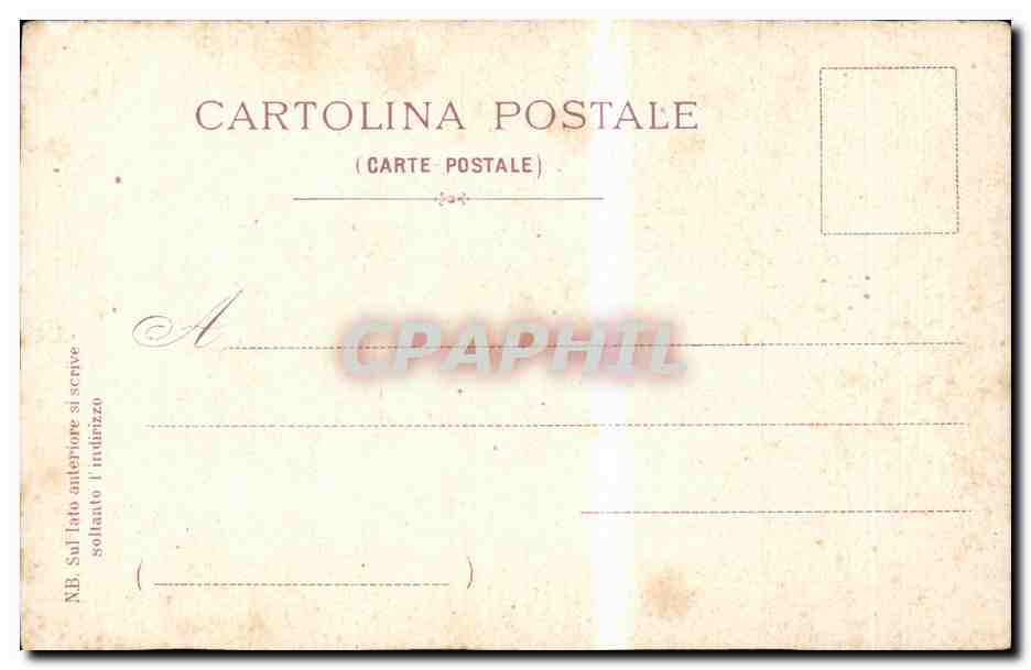 Italia - Italie - Italy - Naples - Napoli - Vico di Basso Porto - CPA  — Verso