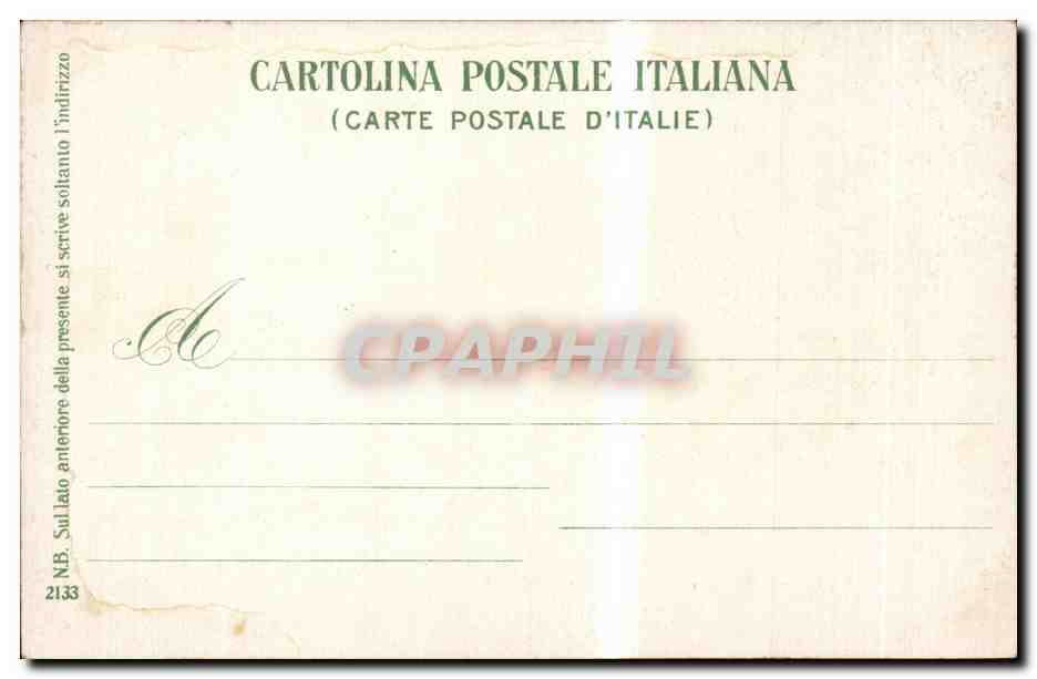 Italia - Italie - Italy - Capri Entrata della Grotta - CPA  — Rückseite