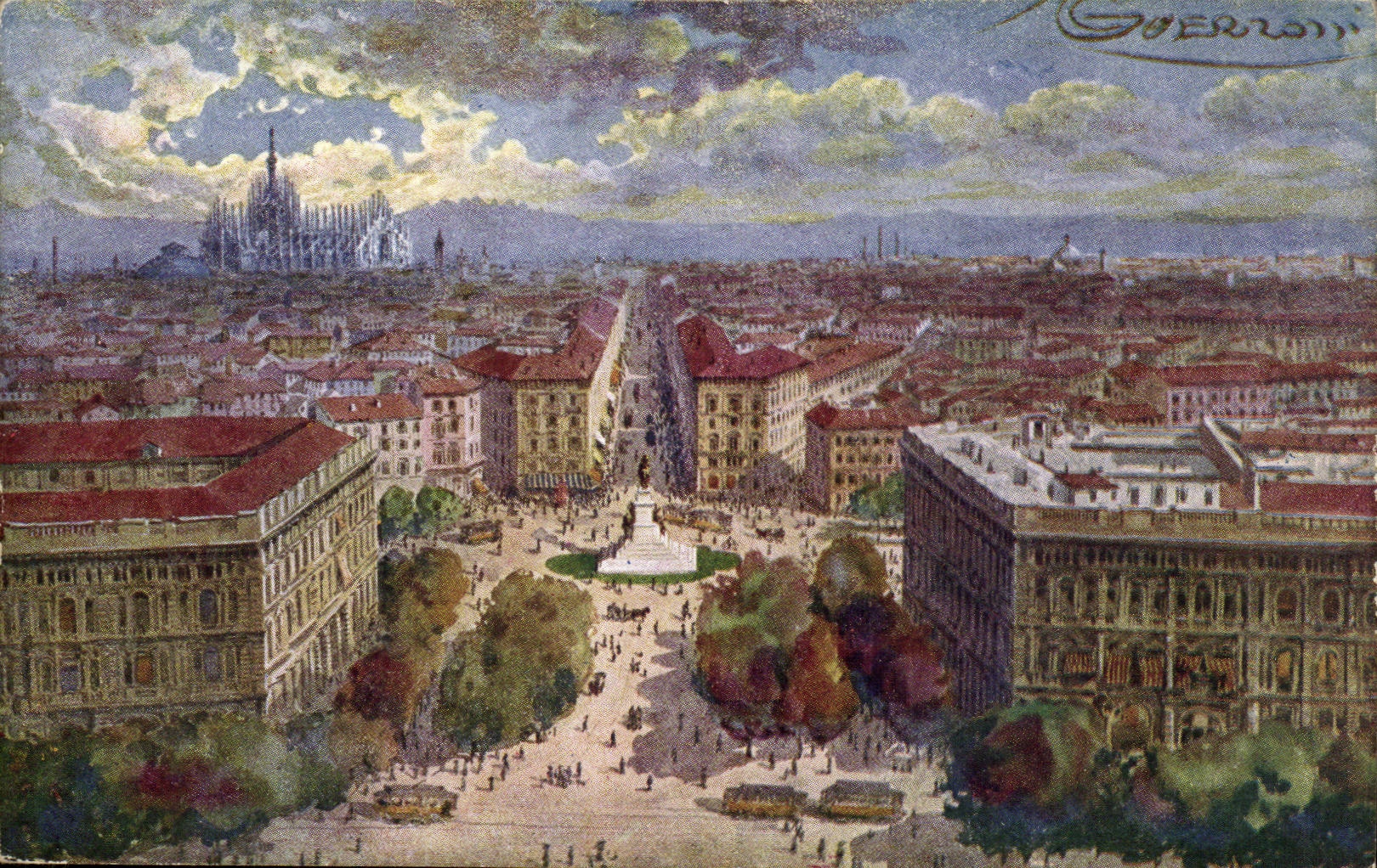 Italie - Italy - Italia - Milano - Milan - Panorama del Castello - CPA 