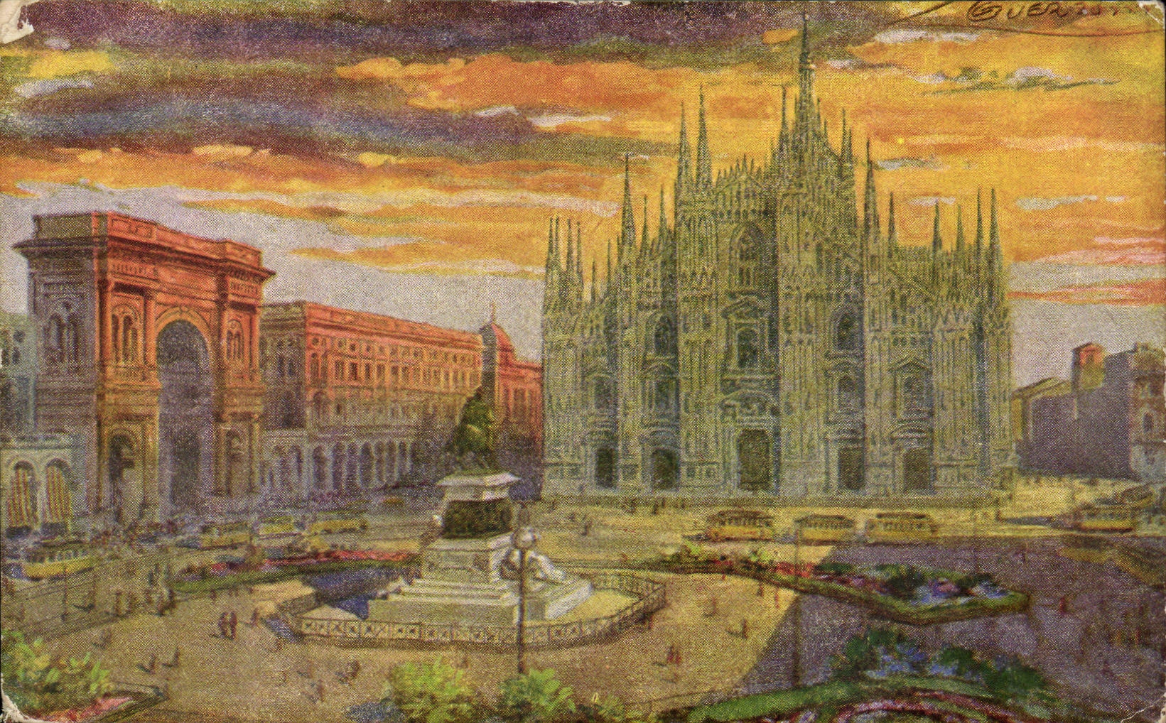 Italia - Italie - Italie - Milan - Milano - Piazza del Duomo - CPA 