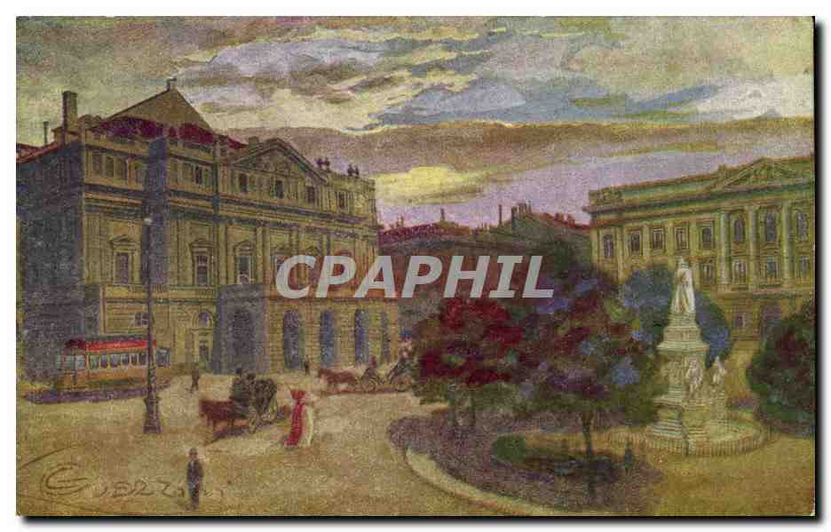 Italia - Italie - Italie - Milano - Milan - Piazza e Teatro della Scala - CPA 