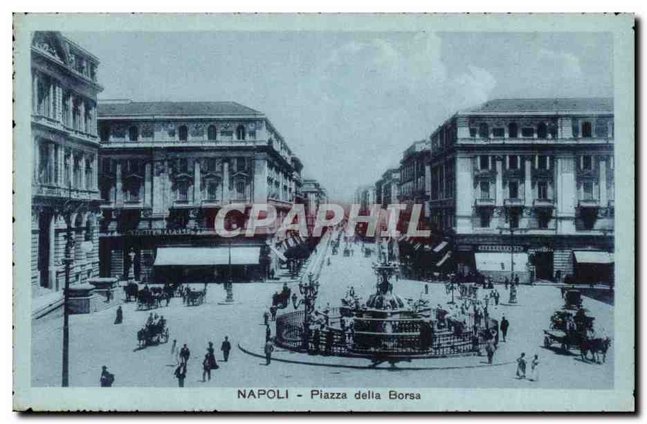 Italia - Italie - Italie - Napoli - Naples - Piazza della Borsa - CPA 
