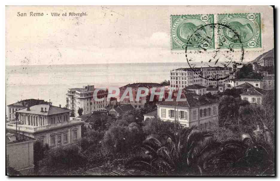 Italia - Italie - Italy - San Remo - Villa - CPA 