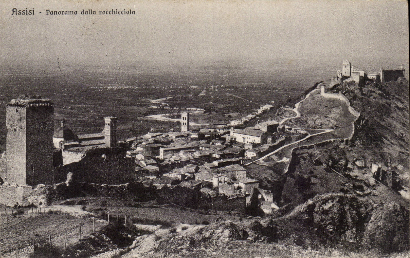 Italia - Italie - Italy - Umbria - Assisi - Panorama - CPA 