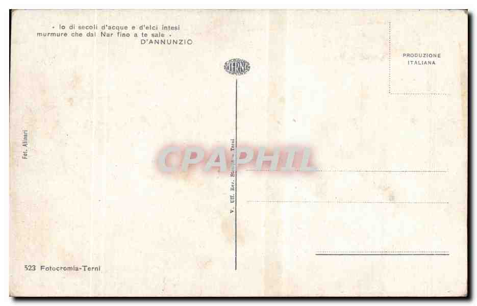 Italia - Italie - Italy - Vue Generale - CPA  — Rückseite