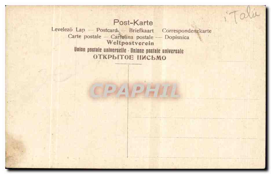 Italia - Italie - Italy - Vatican - Pope - CPA  — Rückseite