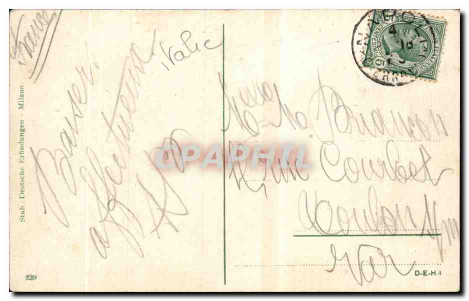 Italia - Italie - Italy - Napoli - Naples - Strada S Lucia e Castel - CPA  — Verso
