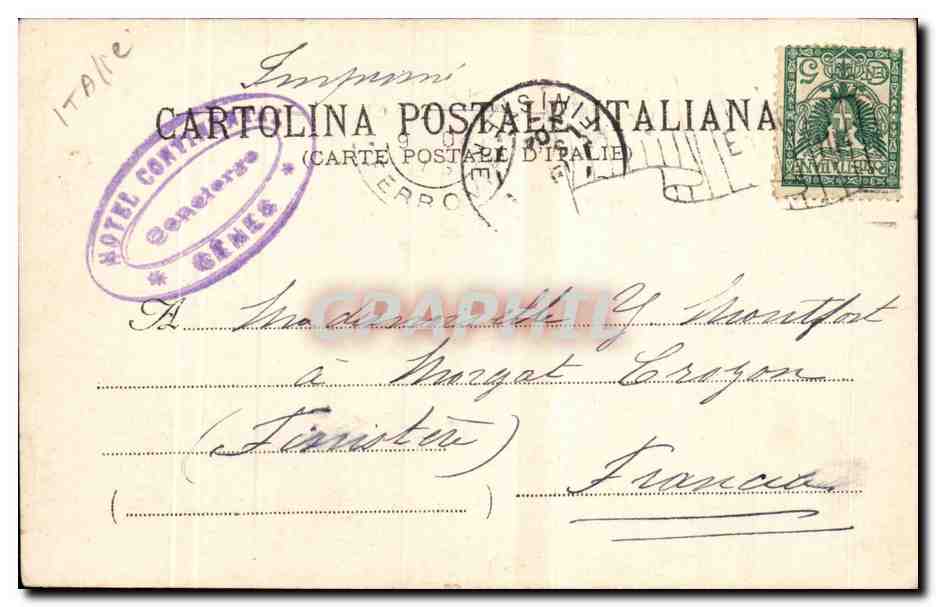 Italia - Italie - Italy - Genova - Genoa - Il Porto - CPA  — Rückseite