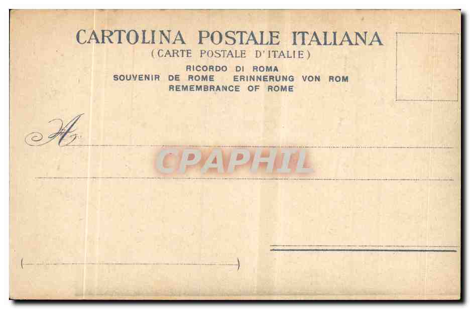Italia - Italie - Italy - Roma - Rome - Piazza di Termini - CPA  — Rückseite