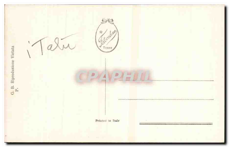 Italia - Italie - Italy - Palermo - Villa Igea - CPA  — Rückseite
