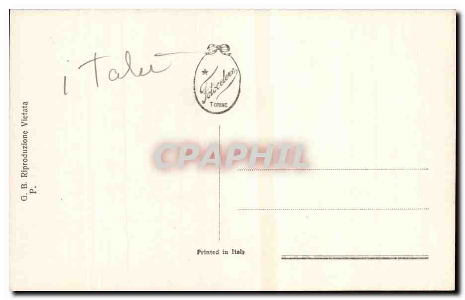 Italia - Italie - Italy - Palermo - Quatro Catiti - CPA  — Rückseite