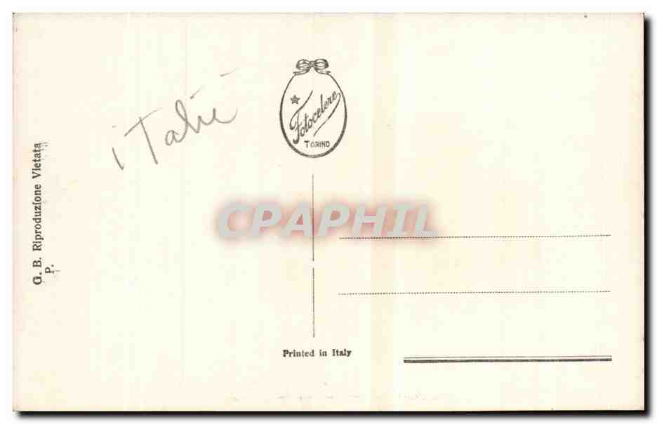 Italia - Italie - Italy - Palermo - Catacombe del Cappuccini - CPA  — Rückseite