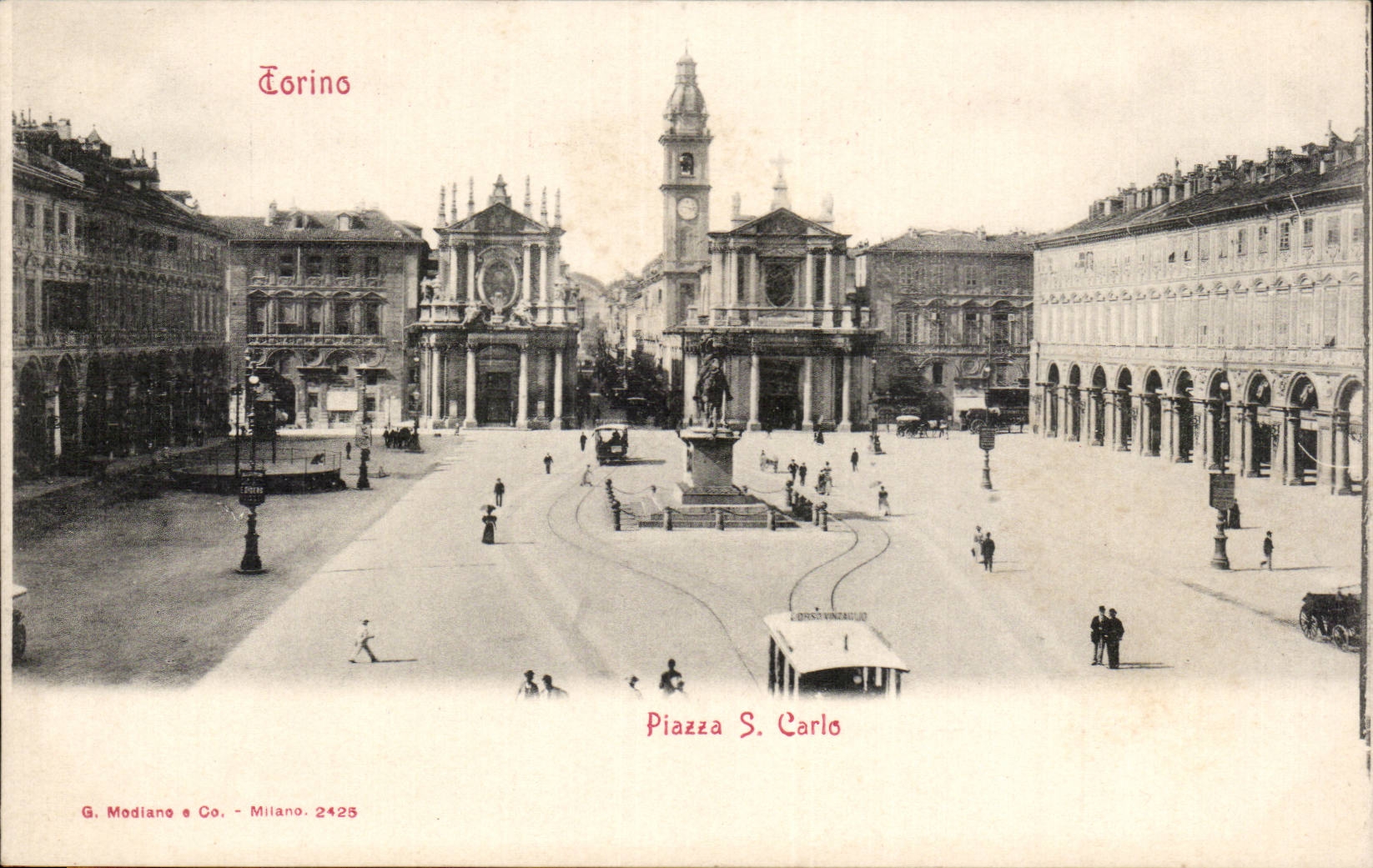 Italia - Italie - Italy - Torino - Turin - Piazza S Carlo - CPA 