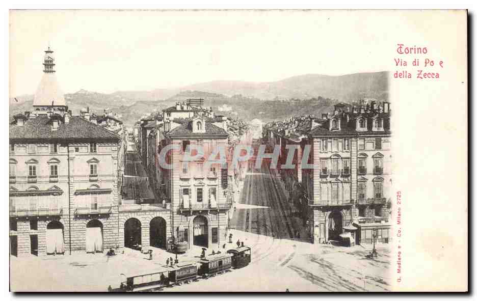 Italia - Italie - Italy - Torino - Turin - Via di Po e della Zecca - CPA 