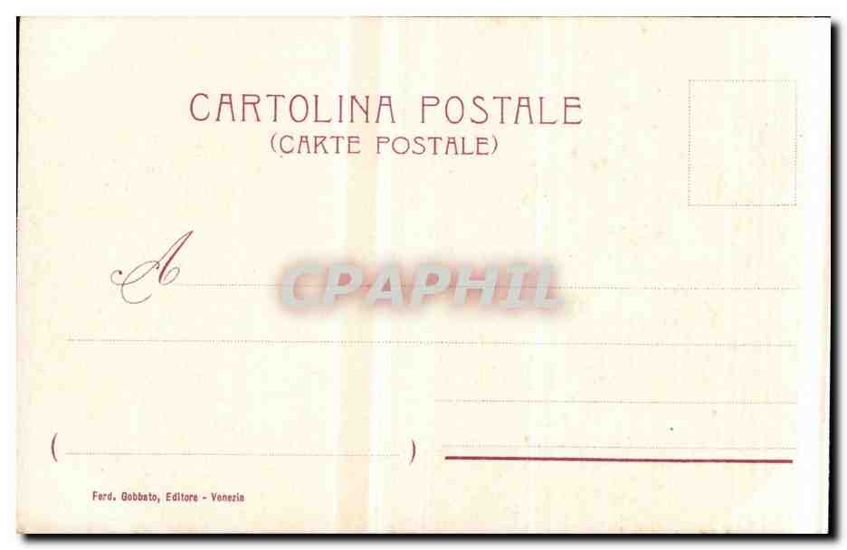 Italia - Italie - Italy - Venice - Venezia - Il Molo - CPA  — Rückseite