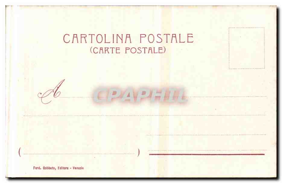 Italia - Italie - Italy - Venice - Venezia - Canal Grande - CPA  — Rückseite