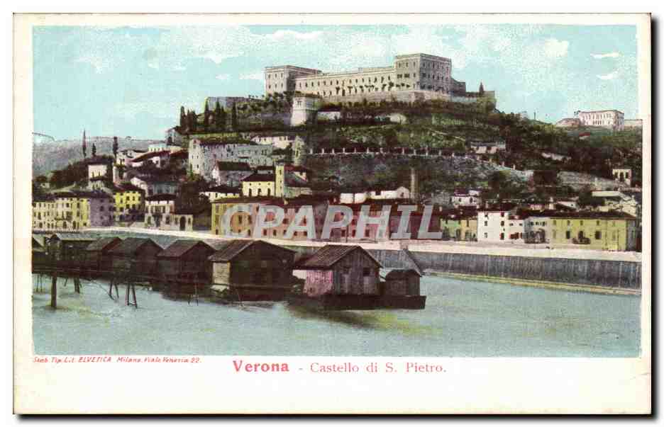 Italia - Italie - Italy - Verona - Castello di S Pietro - CPA 