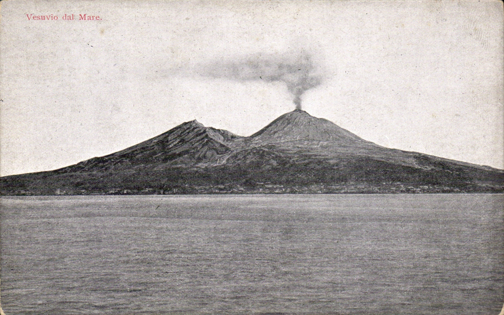 Italia - Italie - Italy - Vesuvio dal Mare - volcano - CPA 